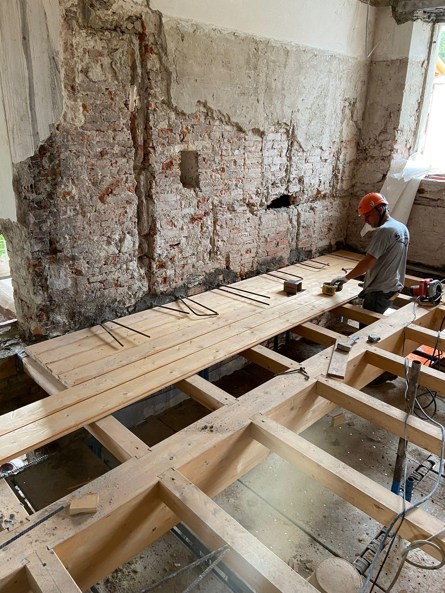 Solaio in legno lamellare